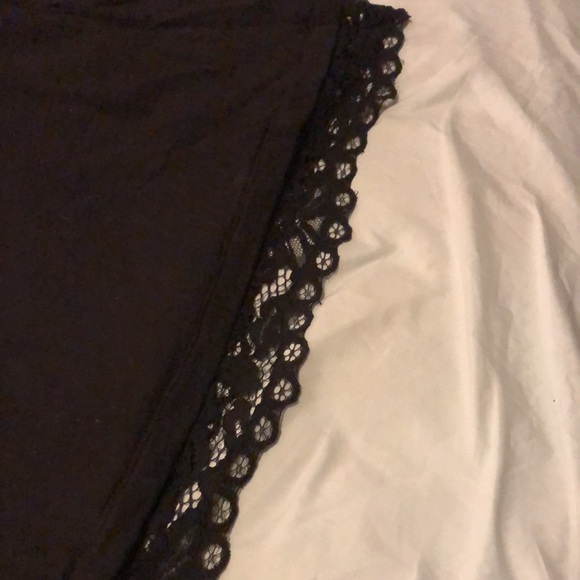 LOFT pullover with lace details along bottom cuff - Picture 2 of 3